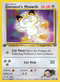 Giovanni's Meowth 74/132 — Pokémon Gym Challenge card