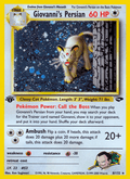 Giovanni's Persian 8/132 — Pokémon Gym Challenge card