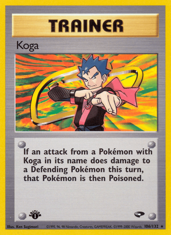 Koga 106/132 — Pokémon Gym Challenge card