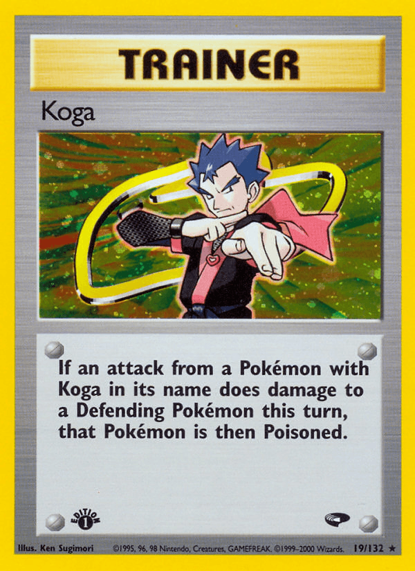 Koga 19/132 — Pokémon Gym Challenge card