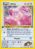 Koga's Ditto 10/132 — Pokémon Gym Challenge card