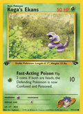 Koga's Ekans 77/132 — Pokémon Gym Challenge card