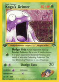 Koga's Grimer 78/132 — Pokémon Gym Challenge card
