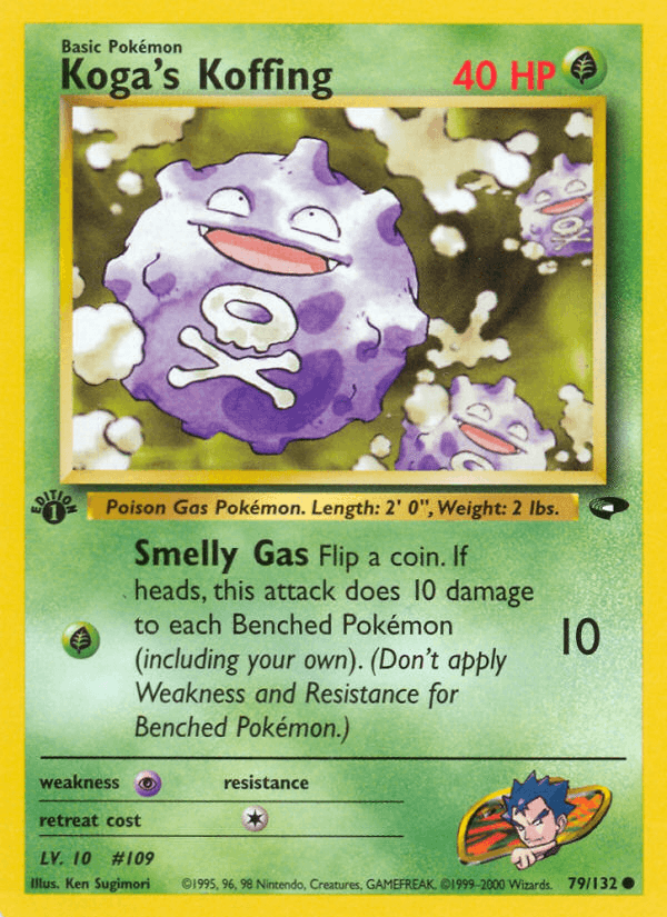 Koga's Koffing 79/132 — Pokémon Gym Challenge card