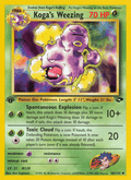 Koga's Weezing 50/132 — Pokémon Gym Challenge card