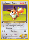 Lt. Surge's Eevee 51/132 — Pokémon Gym Challenge card