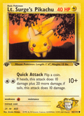 Lt. Surge's Pikachu 84/132 — Pokémon Gym Challenge card