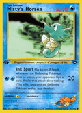 Misty's Horsea 87/132 — Pokémon Gym Challenge card