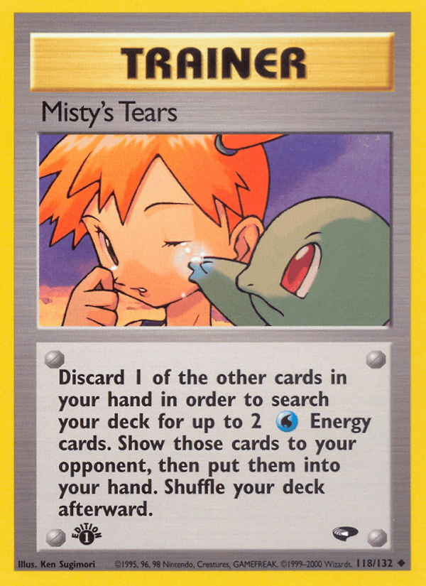 Misty's Tears 118/132 — Pokémon Gym Challenge card