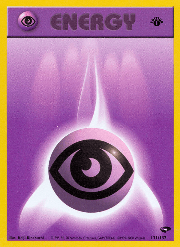 Psychic Energy 131/132 — Pokémon Gym Challenge card