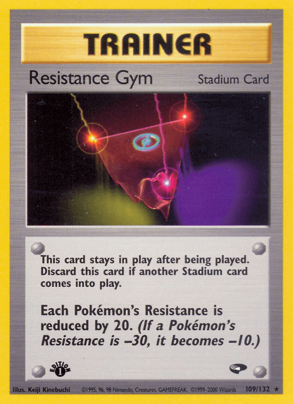 Resistance Gym 109/132 — Pokémon Gym Challenge card
