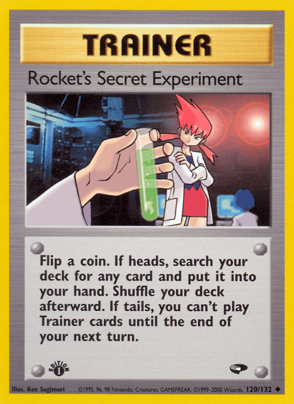 Rocket's Secret Experiment 120/132 — Pokémon Gym Challenge card