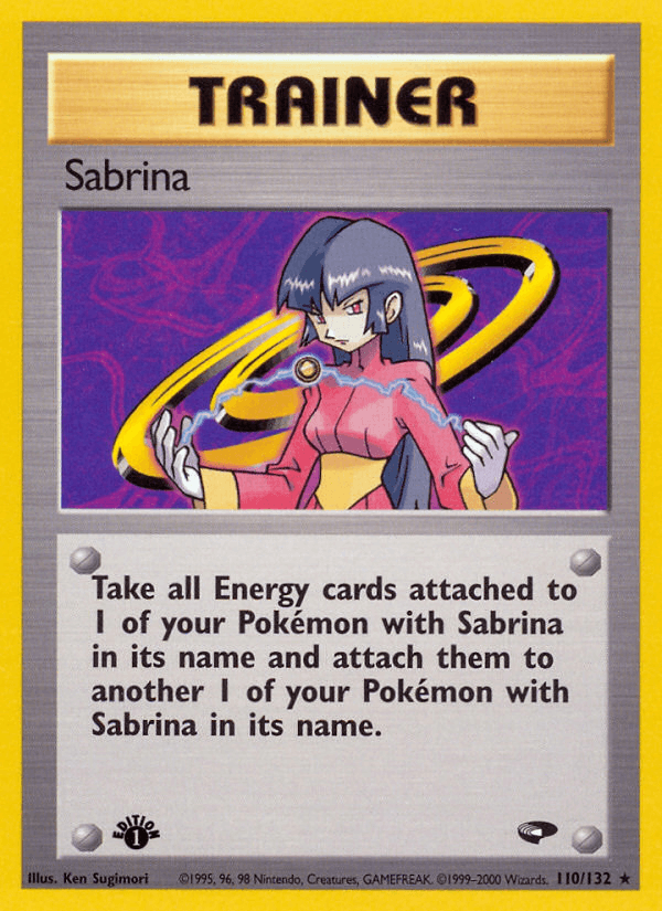 Sabrina 110/132 — Pokémon Gym Challenge card