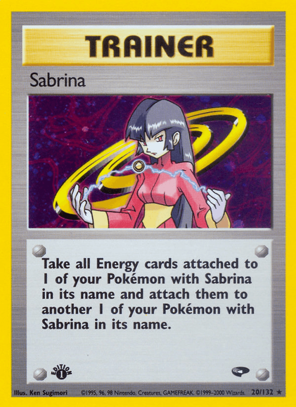 Sabrina 20/132 — Pokémon Gym Challenge card