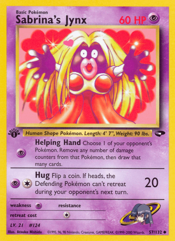 Sabrina's Jynx 57/132 — Pokémon Gym Challenge card