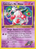 Sabrina's Mr. Mime 59/132 — Pokémon Gym Challenge card