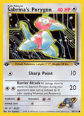 Sabrina's Porygon 98/132 — Pokémon Gym Challenge card