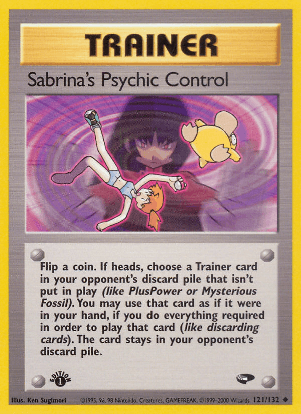 Sabrina's Psychic Control 121/132 — Pokémon Gym Challenge card