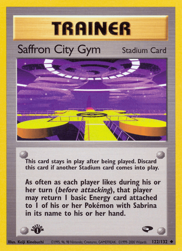 Saffron City Gym 122/132 — Pokémon Gym Challenge card