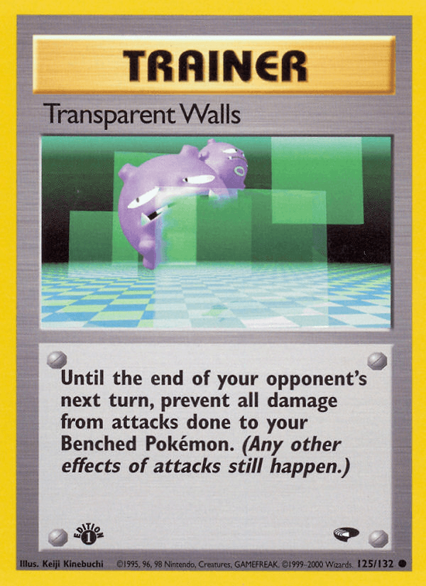Transparent Walls 125/132 — Pokémon Gym Challenge card