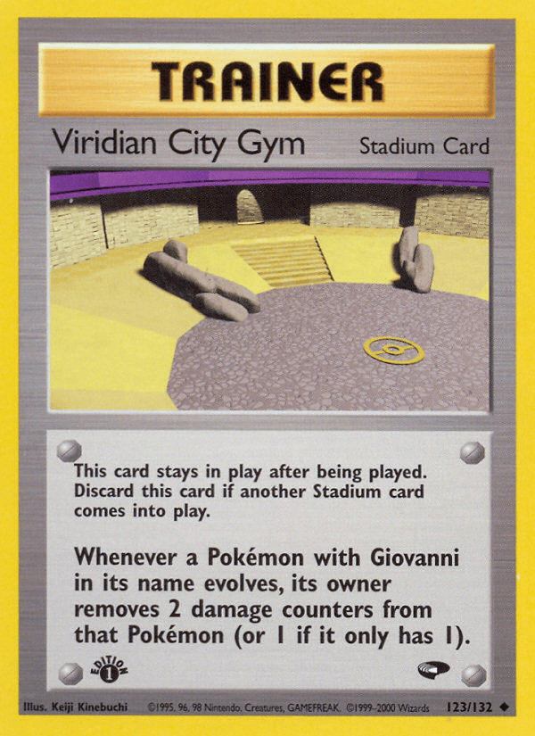 Viridian City Gym 123/132 — Pokémon Gym Challenge card