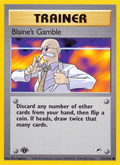 Blaine's Gamble 121/132 — Pokémon Gym Heroes card