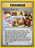 Blaine's Quiz #1 97/132 — Pokémon Gym Heroes card