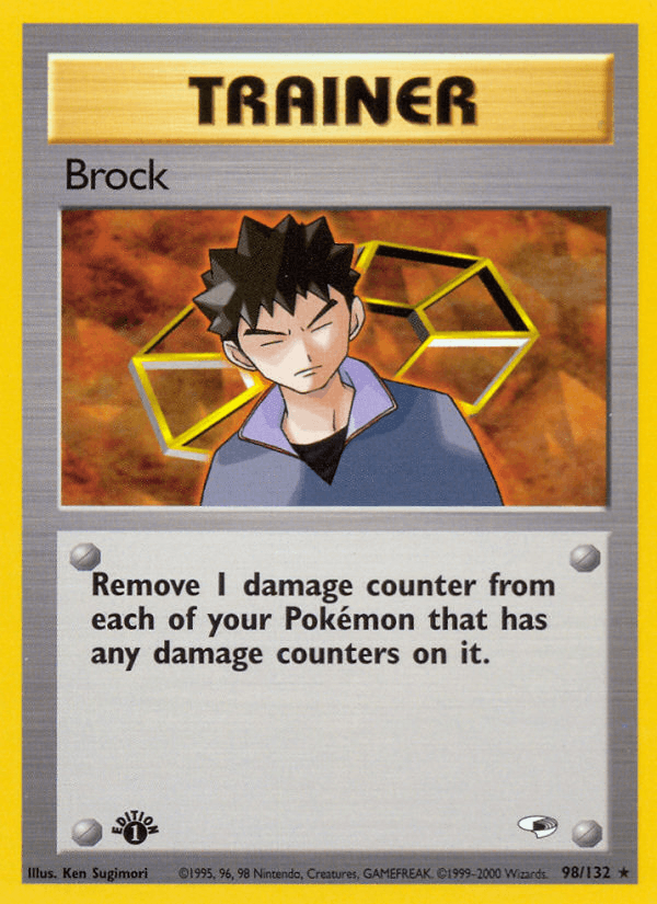 Brock 98/132 — Pokémon Gym Heroes card