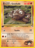 Brock's Geodude 38/132 — Pokémon Gym Heroes card