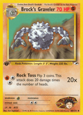 Brock's Graveler 40/132 — Pokémon Gym Heroes card