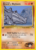 Brock's Rhyhorn 70/132 — Pokémon Gym Heroes card