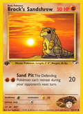 Brock's Sandshrew 72/132 — Pokémon Gym Heroes card
