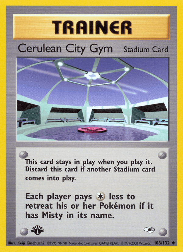 Cerulean City Gym 108/132 — Pokémon Gym Heroes card