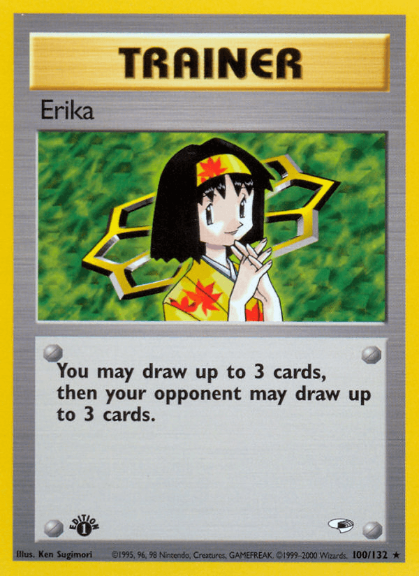 Erika 100/132 — Pokémon Gym Heroes card