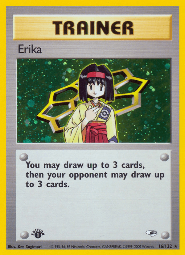 Erika 16/132 — Pokémon Gym Heroes card