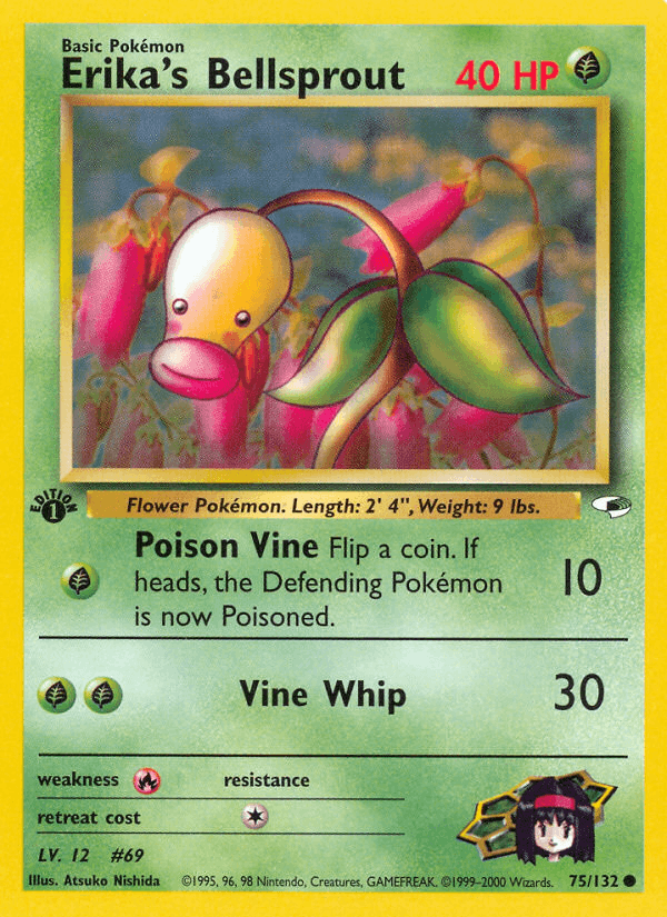 Erika's Bellsprout 75/132 — Pokémon Gym Heroes card