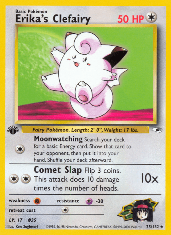 Erika's Clefairy 25/132 — Pokémon Gym Heroes card