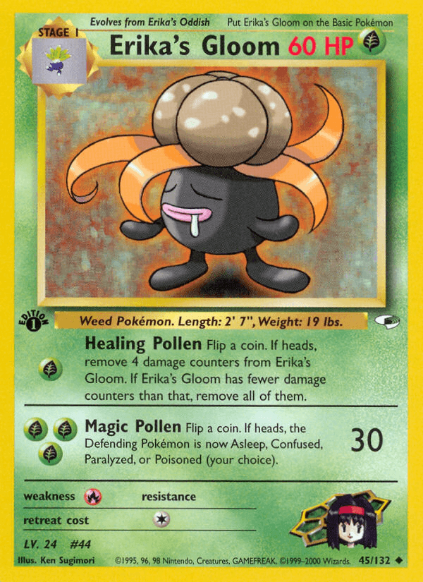 Erika's Gloom 45/132 — Pokémon Gym Heroes card