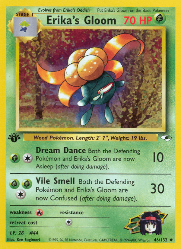 Erika's Gloom 46/132 — Pokémon Gym Heroes card