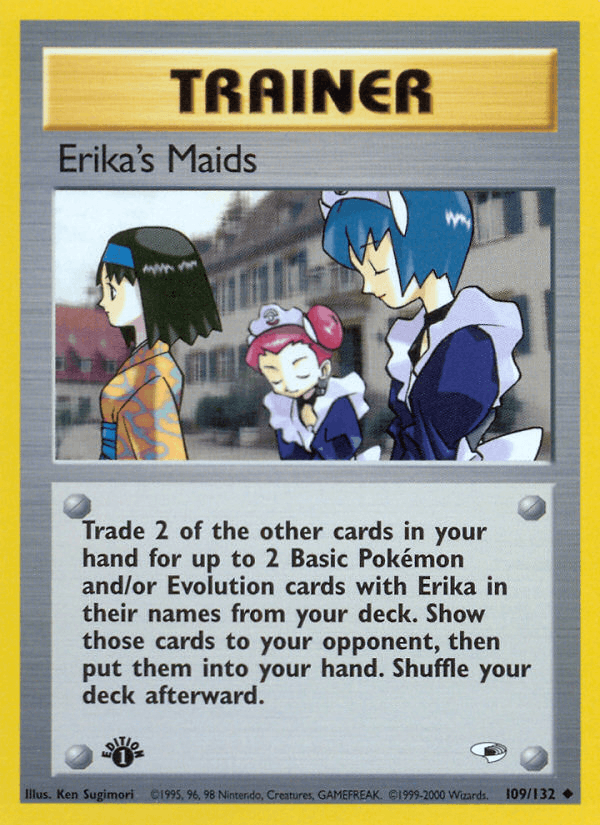 Erika's Maids 109/132 — Pokémon Gym Heroes card