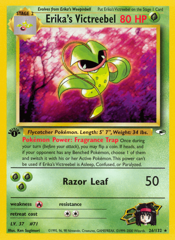 Erika's Victreebel 26/132 — Pokémon Gym Heroes card