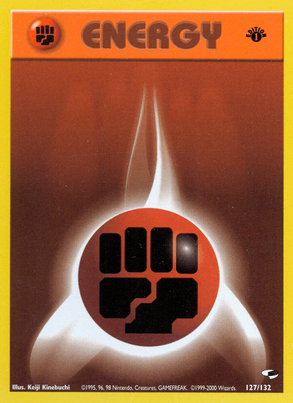 Fighting Energy 127/132 — Pokémon Gym Heroes card