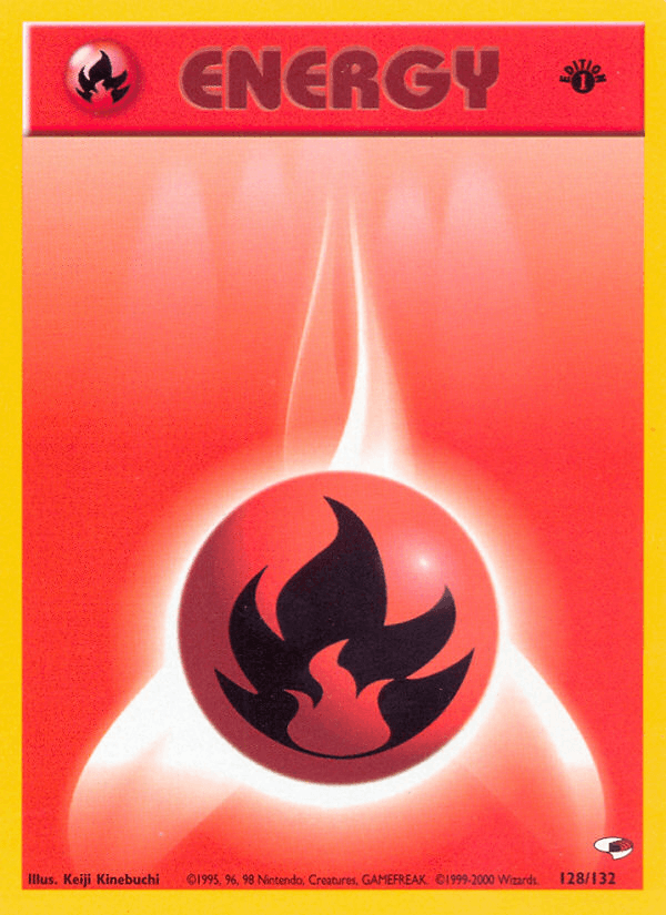 Fire Energy 128/132 — Pokémon Gym Heroes card