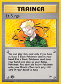 Lt. Surge 101/132 — Pokémon Gym Heroes card