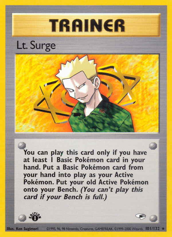 Lt. Surge 101/132 — Pokémon Gym Heroes card