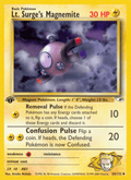 Lt. Surge's Magnemite 50/132 — Pokémon Gym Heroes card