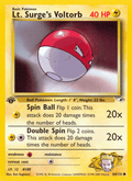 Lt. Surge's Voltorb 84/132 — Pokémon Gym Heroes card