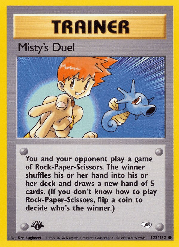 Misty's Duel 123/132 — Pokémon Gym Heroes card