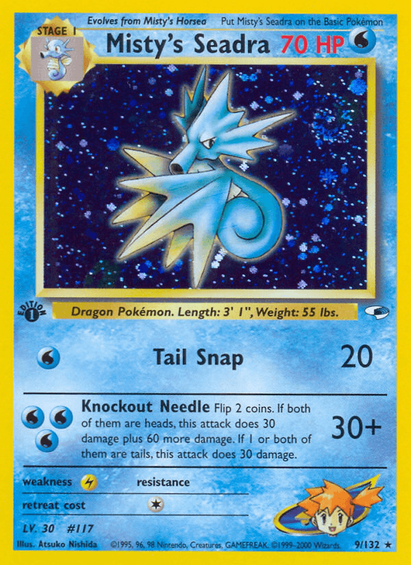 Misty's Seadra 9/132 — Pokémon Gym Heroes card