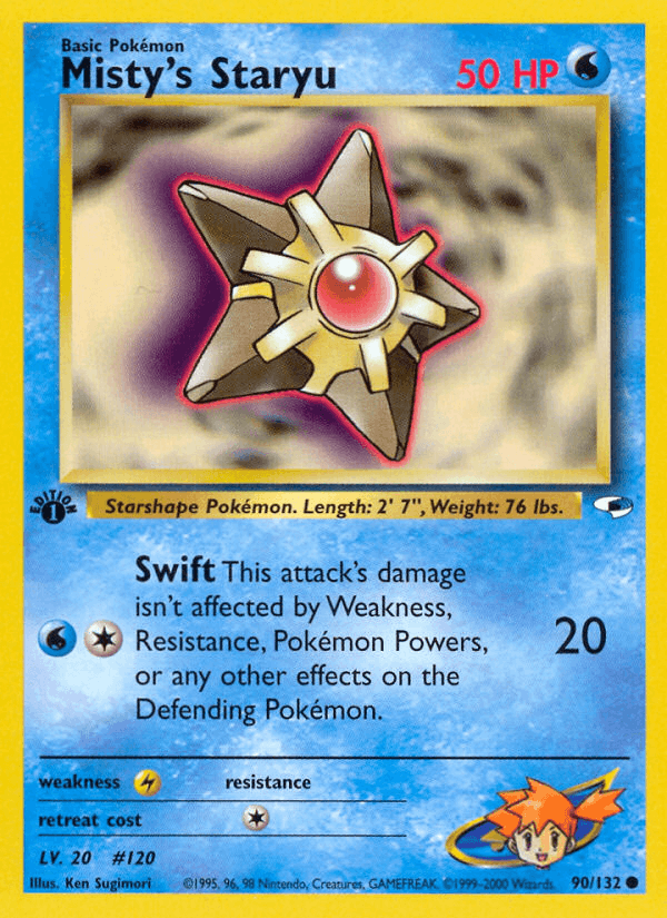 Misty's Staryu 90/132 — Pokémon Gym Heroes card